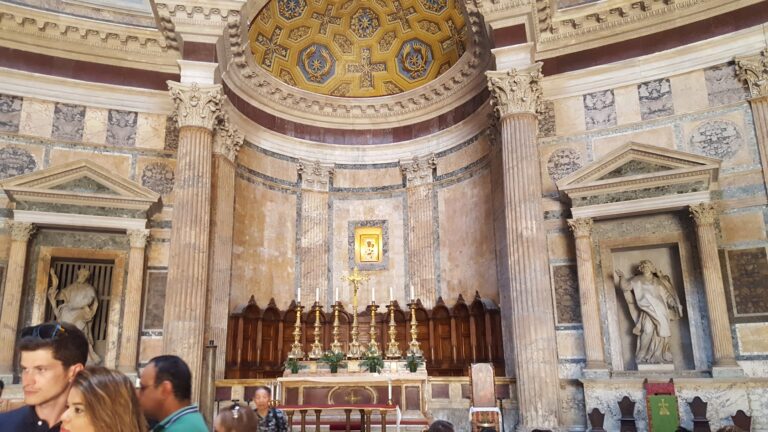 inside the pantheon as a first-time visitor rome