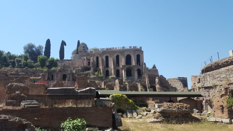 roman forum in historic center of rome