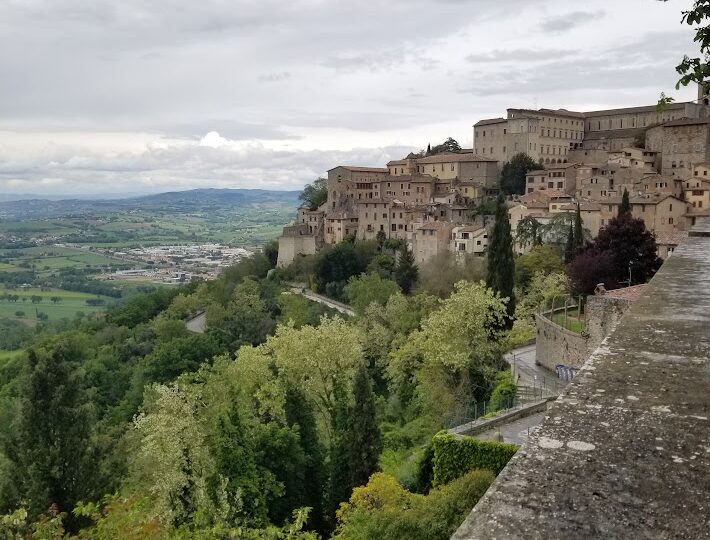 A view of the historic center of Todi, Umbria, Italy.
