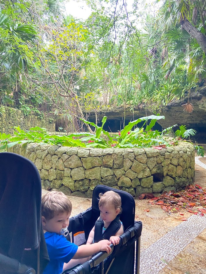 xcaret park with stroller accessibility