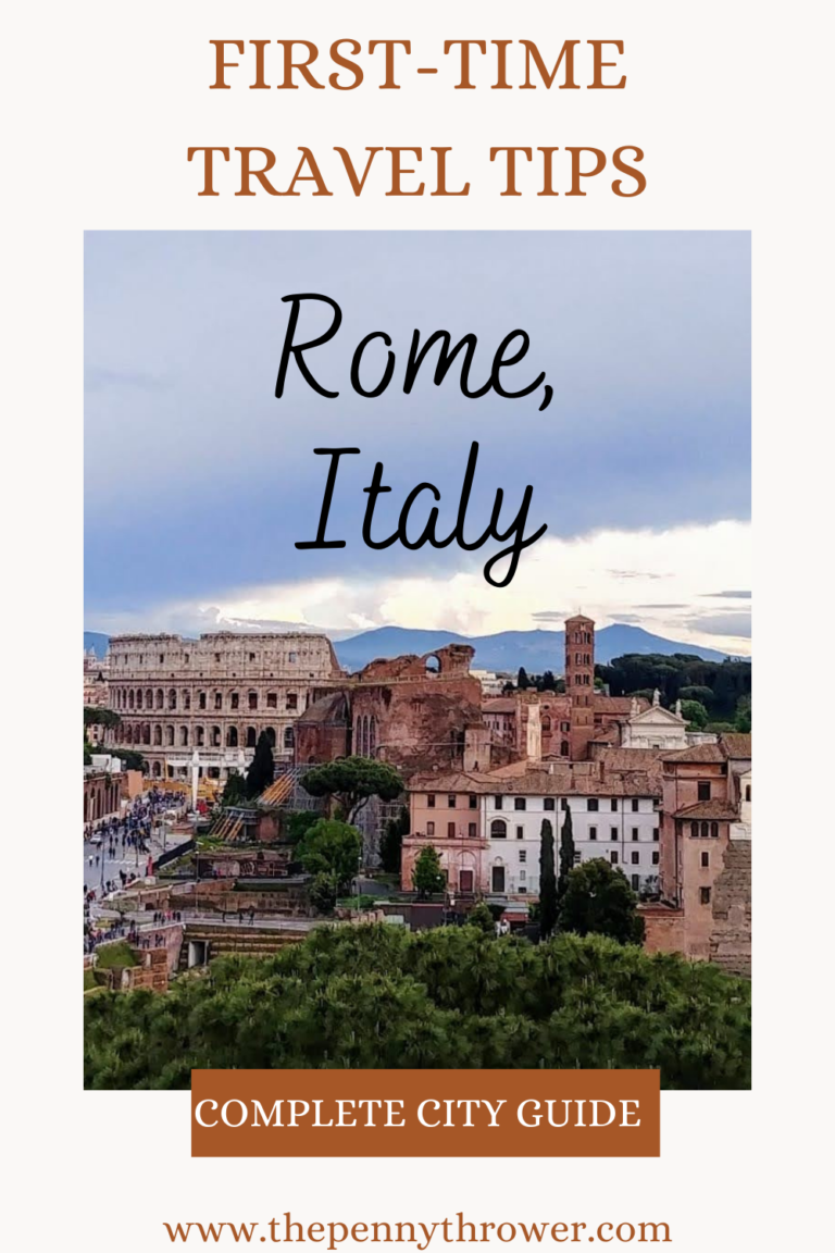 first-time travel tips rome pinterest pin