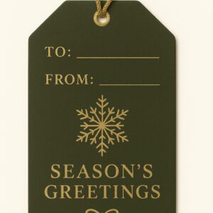 Printable Holiday Gift Tag