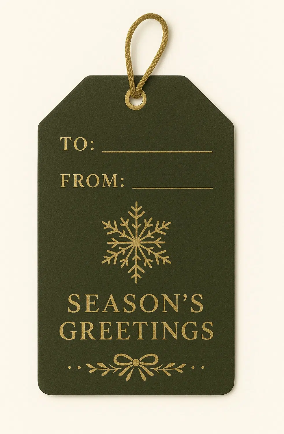 Printable Holiday Gift Tag